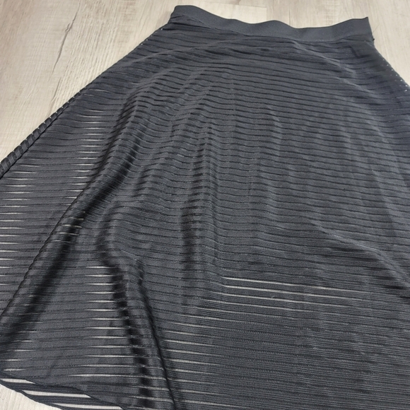 & Other Stories Black Striped A-Line Skirt - Picture 4 of 9